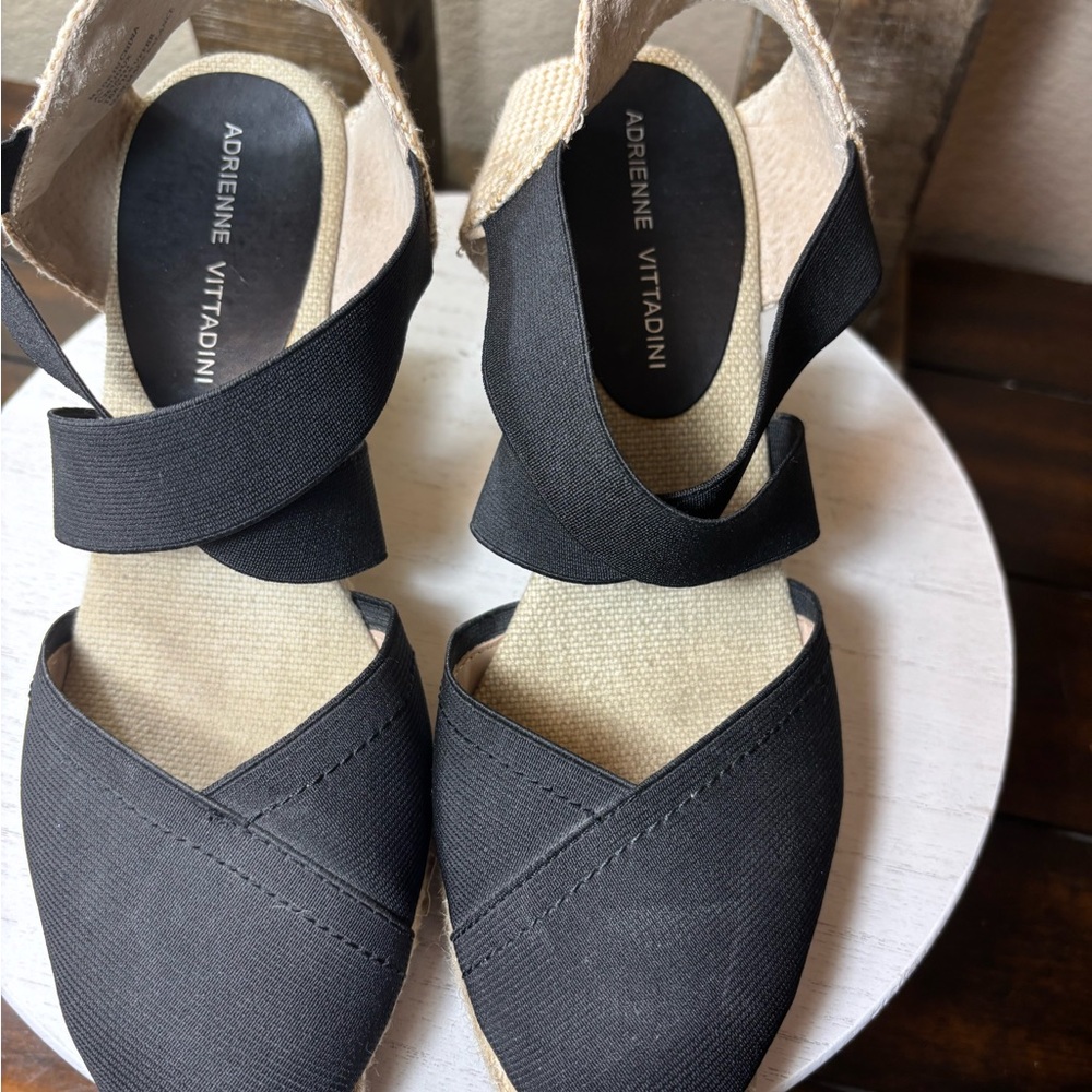 Adrienne Vittadini Black Women's Sandals